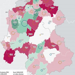 Évolution des dotations pour les EPCI - Savoie et Haute-Savoie